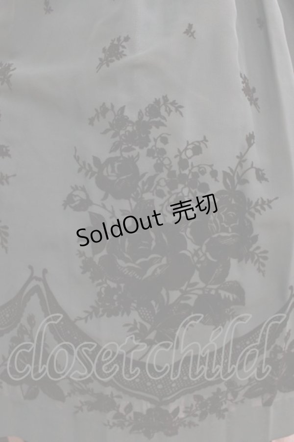 画像4: Victorian maiden / フラワリーフロッキードレス Free グリーン H-26-01-10-1004-CL-OP-NS-ZH (4)