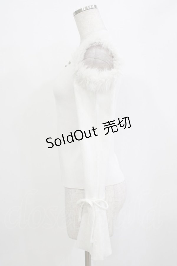 画像2: evelyn / ファービジューペプラムニット Free オフ H-26-01-10-1048-LO-TO-NS-ZH (2)