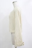 画像2: F i.n.t / エンブレム釦ワイドスリーブニットプルオーバー Free OFFWHITE H-26-01-10-1052-CA-TO-NS-ZH (2)