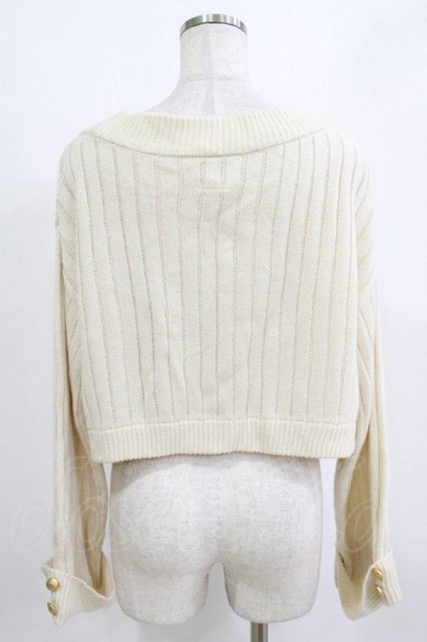 画像3: F i.n.t / エンブレム釦ワイドスリーブニットプルオーバー Free OFFWHITE H-26-01-10-1052-CA-TO-NS-ZH (3)