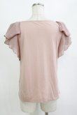 画像3: axes femme / シフォンフリルトップス M ピンク H-26-01-10-1055-AX-TO-NS-ZH (3)