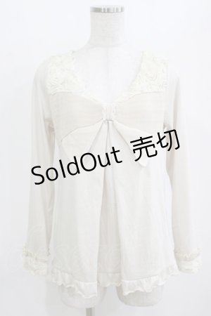 画像: axes femme / リボンプルオーバー M 生成り H-26-01-10-1056-AX-TO-NS-ZH