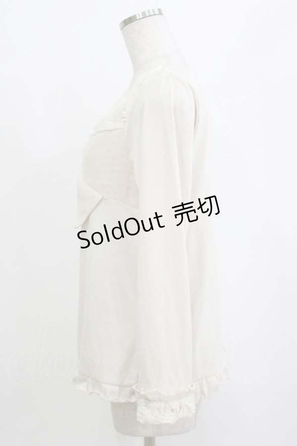 画像2: axes femme / リボンプルオーバー M 生成り H-26-01-10-1056-AX-TO-NS-ZH (2)