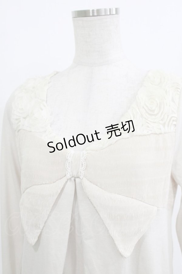 画像4: axes femme / リボンプルオーバー M 生成り H-26-01-10-1056-AX-TO-NS-ZH (4)