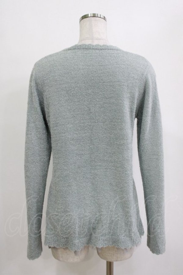 画像3: axes femme / パール使いニットPO M ミント H-26-01-10-1059-AX-TO-NS-ZH (3)
