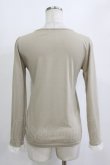 画像3: axes femme / パールリボンプルオーバー M ベージュ H-26-01-10-1061-AX-TO-NS-ZH (3)