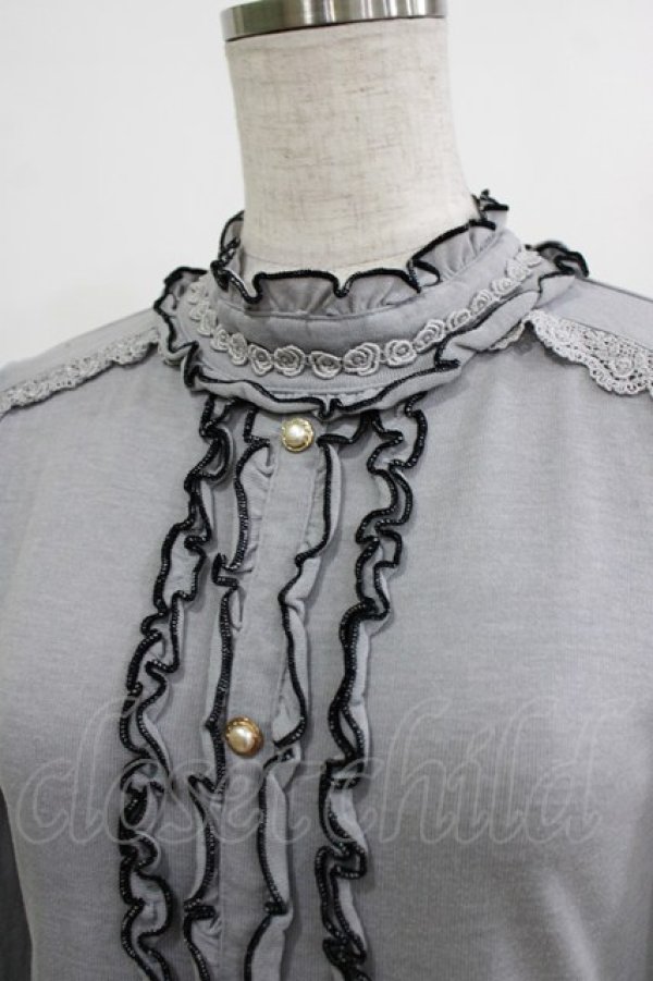 画像4: axes femme / ハイネックプルオーバー M グレー H-26-01-10-1063-AX-TO-NS-ZH (4)