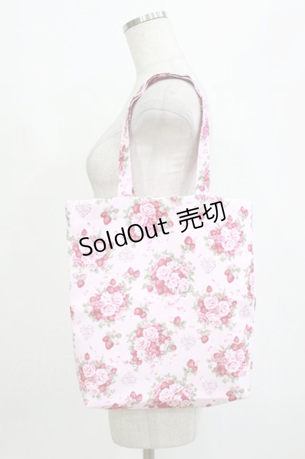 画像1: BABY,THE STARS SHINE BRIGHT / シュガーブーケ〜永遠の乙女の憧れ〜柄トートBag  ピンク H-26-01-10-1067-BA-BG-NS-ZH (1)
