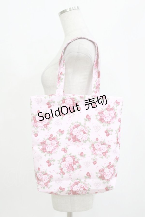 画像2: BABY,THE STARS SHINE BRIGHT / シュガーブーケ〜永遠の乙女の憧れ〜柄トートBag  ピンク H-26-01-10-1067-BA-BG-NS-ZH (2)