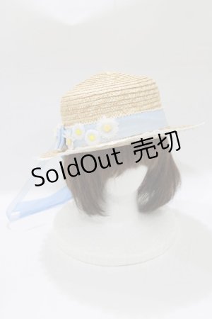 画像: To Alice / カンカン帽  ナチュラル/サックス H-26-01-10-1082-LO-AC-NS-ZH