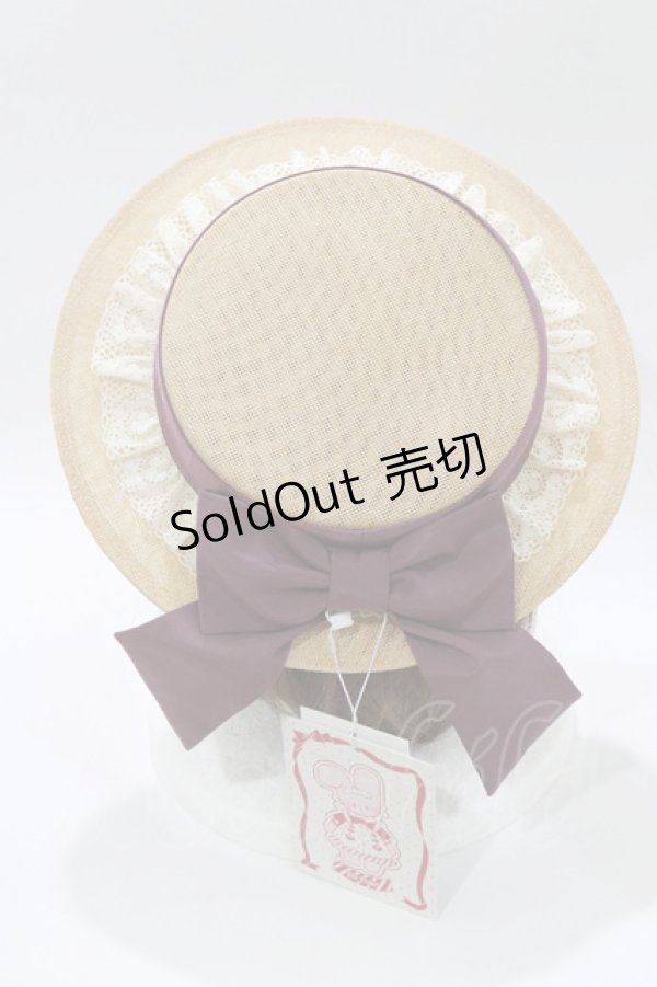 画像2: 仲夏物語（海外ロリータブランド） / ロワールのブドウ園5.0 ハット  パープル H-26-01-10-1084-EL-AC-NS-ZH (2)