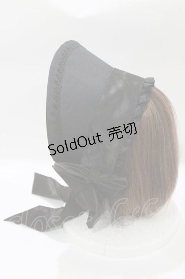 画像2: Ange / ハーフボンネット  ブラック H-26-01-10-1086-LO-AC-NS-ZH (2)