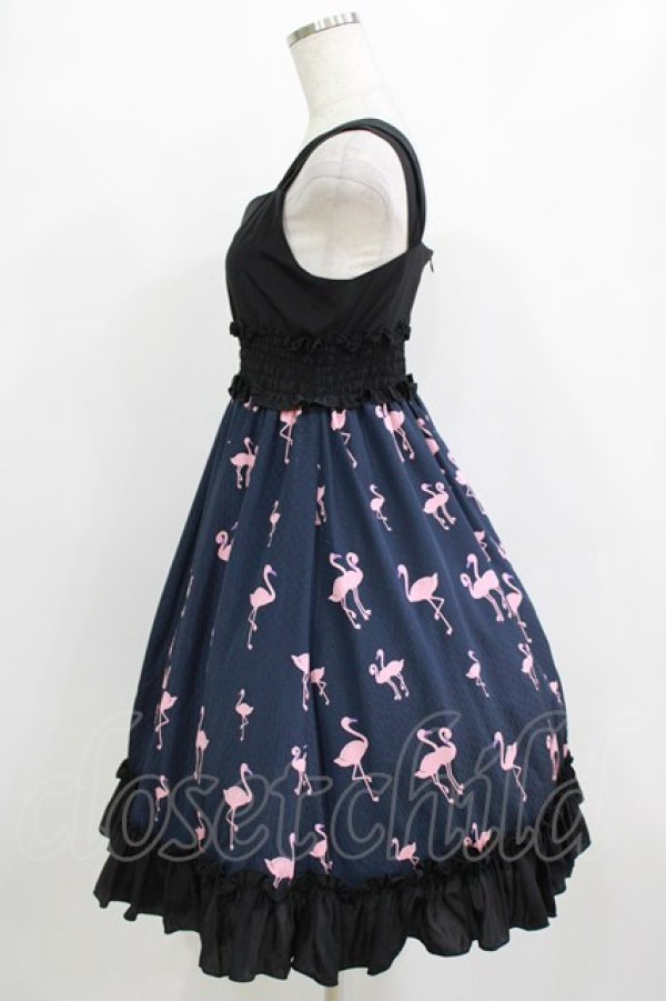 画像2: Victorian maiden / フラマンフリルドレス Free ネイビー H-26-01-10-1008-CL-OP-NS-ZH (2)