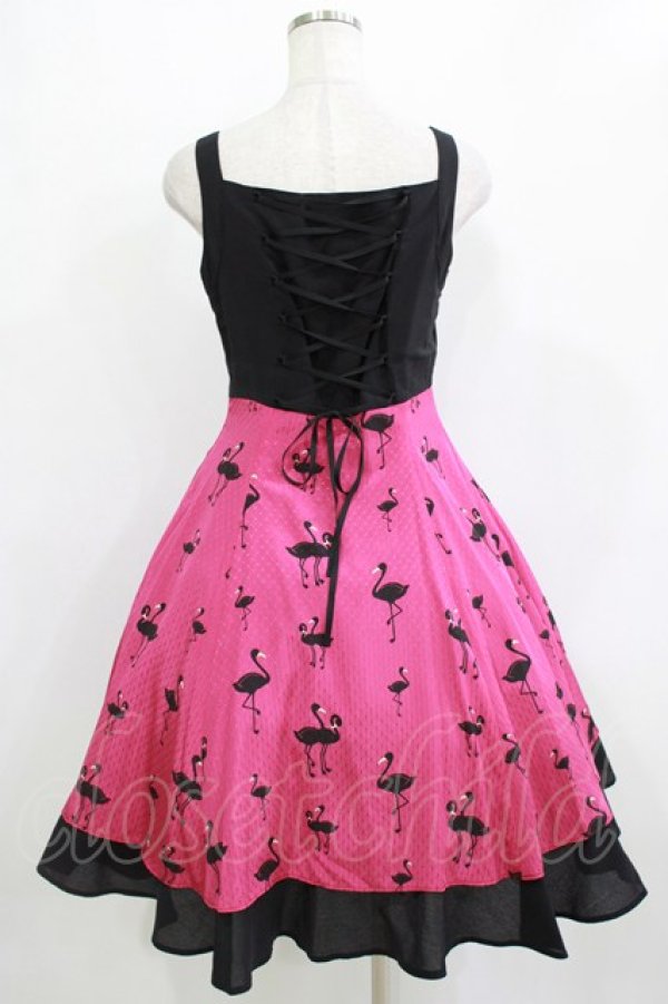 画像3: Victorian maiden / エレガントフレアリボンドレス Free ピンク H-26-01-10-1009-CL-OP-NS-ZH (3)