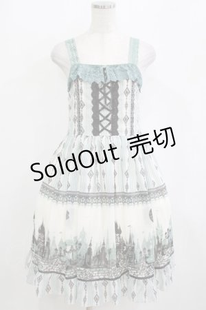 画像: axes femme / シルエットジャンパースカート M グリーン H-26-01-10-1014-AX-OP-NS-ZH