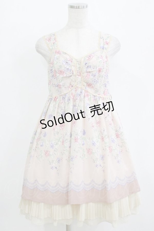 画像1: axes femme / 花柄ワンピース M ピンク H-26-01-10-1015-AX-OP-NS-ZH (1)