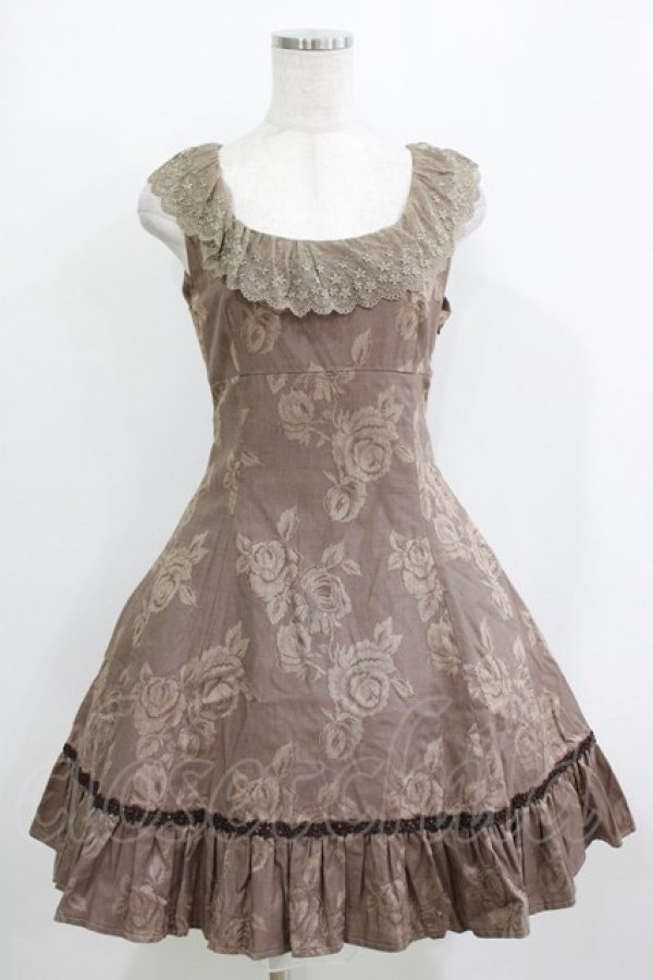 画像2: Victorian maiden / ラヴィニアバッスルワンピース Free ブラウン H-26-01-10-1002-CL-OP-NS-ZH (2)