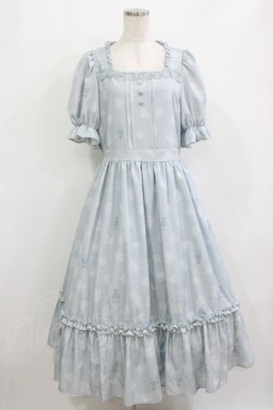 画像: m petit by misako / AOKハナガラスクエアワンピース L サックス H-26-01-10-1020-LO-OP-NS-ZH