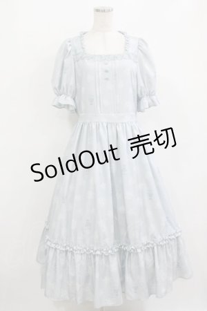 画像: m petit by misako / AOKハナガラスクエアワンピース L サックス H-26-01-10-1020-LO-OP-NS-ZH