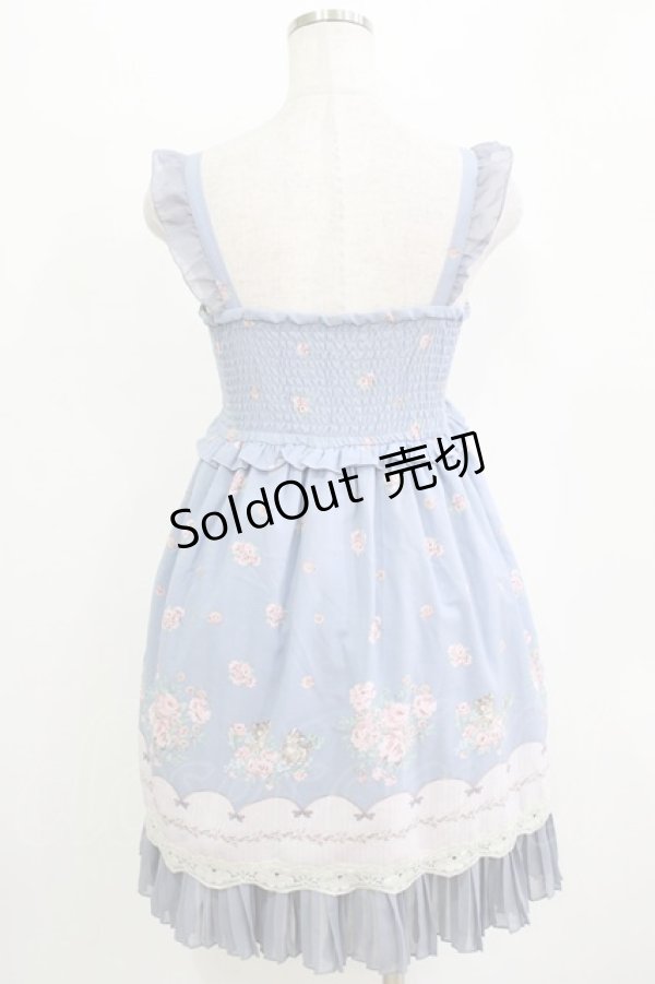 画像3: axes femme / 花柄ワンピース M ブルー H-26-01-10-1022-AX-OP-NS-ZH (3)