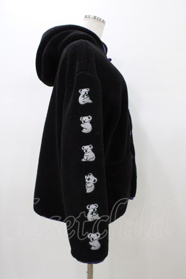 画像3: Candy Stripper / HUG HUG KOALA BOA CHINA JACKET  ブラック H-26-01-10-061-PU-JA-KB-ZH (3)