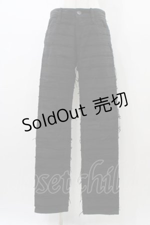 画像: alice auaa / デストロイガーゼパンツ 2（ユニセックス） ブラック H-26-01-10-009-AA-PA-KB-ZH