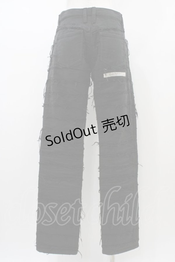 画像2: alice auaa / デストロイガーゼパンツ 2（ユニセックス） ブラック H-26-01-10-009-AA-PA-KB-ZH (2)