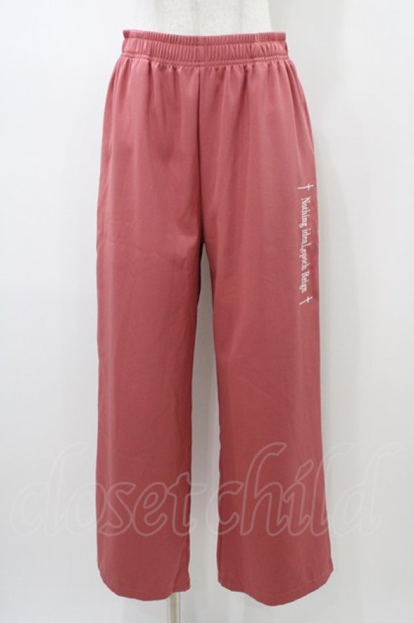 画像1: NieR Clothing / ロゴ刺繍入り PINK WIDE PANTS  ピンク H-26-01-10-012-PU-PA-KB-ZH (1)
