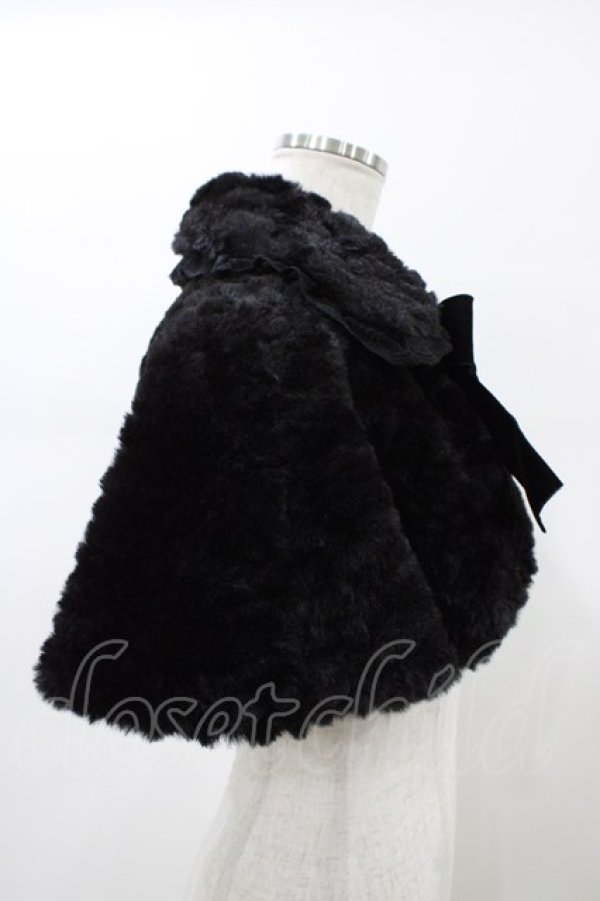 画像3: Sheglit / "Noble"ファーケープ  ブラック H-26-01-10-014-EL-JA-KB-ZH (3)