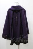 画像2: Ozz oneste / 矢絣プリント入り和風マント  紫 H-26-01-10-015-OO-JA-KB-ZH (2)