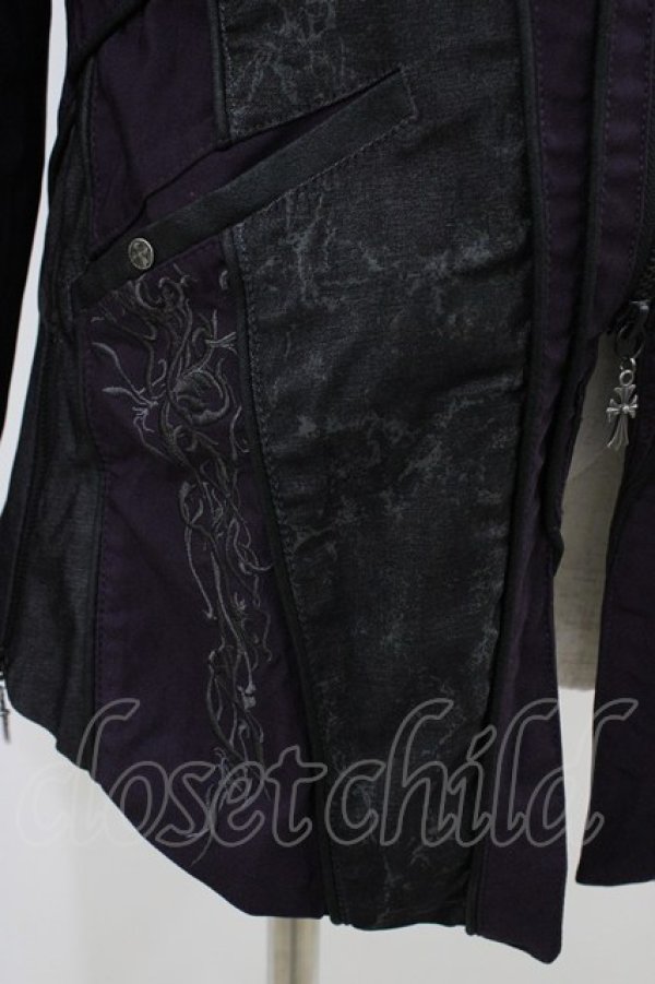 画像5: Ozz Croce / レースアップZIPジャケット  紫 H-26-01-10-021-OO-JA-KB-ZH (5)