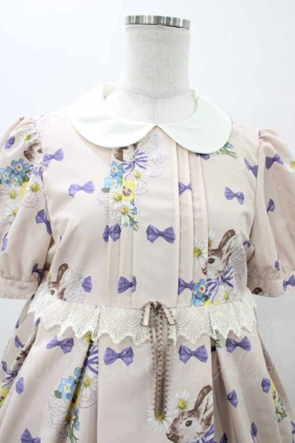 画像4: Emily Temple cute / リボンarrangementパフワンピース  ピンク H-26-01-10-024-ET-OP-KB-ZH (4)