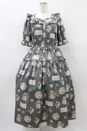 画像: Melody BasKet / Precious Roseフリルカラーワンピース TallM グレー H-26-01-10-027-LO-OP-KB-ZH