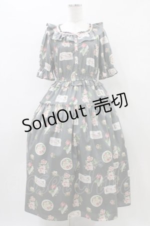 画像: Melody BasKet / Precious Roseフリルカラーワンピース TallM グレー H-26-01-10-027-LO-OP-KB-ZH