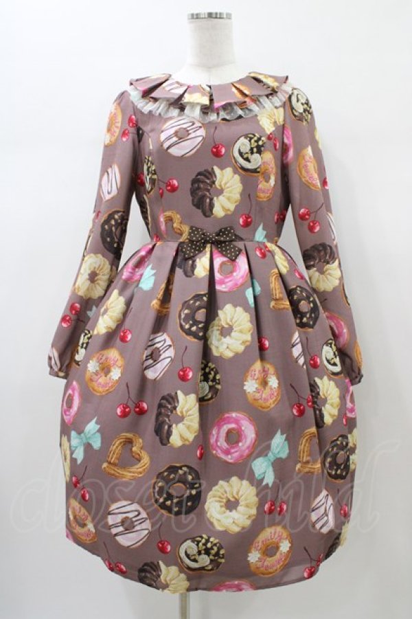画像1: Emily Temple cute / manyドーナツ ワンピース  ココア H-26-01-10-028-ET-OP-KB-ZH (1)