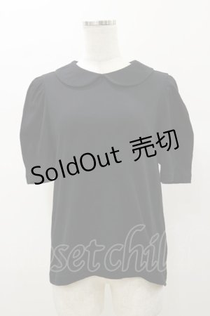 画像: Jane Marple / ラウンドカラープルオーバー  ブラック H-26-01-11-043-JM-TO-KB-ZH