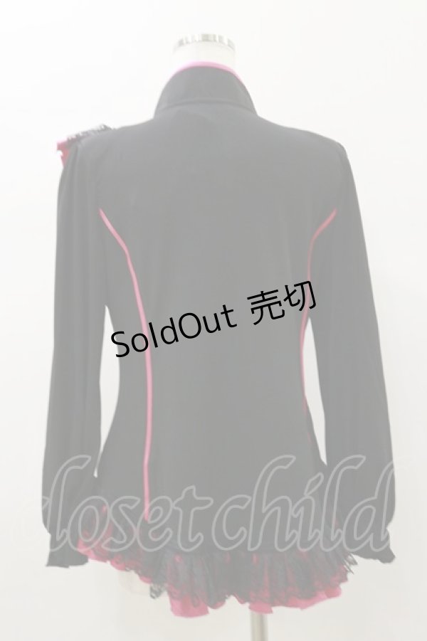 画像2: Qutie Frash / チャイナパフカットソー  ピンク H-26-01-11-045-QU-TO-KB-ZH (2)