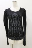 画像1: Black MiQuri / Black Corsetパフスリーブカットソー  ブラック H-26-01-11-048-GO-TO-KB-ZH (1)