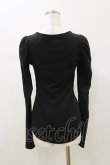 画像2: Black MiQuri / Black Corsetパフスリーブカットソー  ブラック H-26-01-11-048-GO-TO-KB-ZH (2)