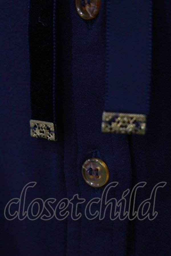 画像3: Jane Marple / Dualwarm Jersey Blouse  ネイビー H-26-01-11-049-JM-BL-KB-ZH (3)