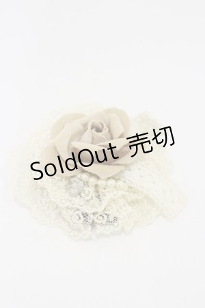 画像: ATELIER PIERROT / ローズレースクリップブローチ  ベージュ H-26-01-11-006-EL-ZA-KB-ZH