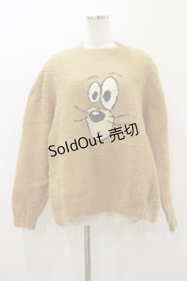 画像1: Candy Stripper / TOM and JERRY FLUFFY KNIT 2 BROWN H-26-01-11-052-PU-TO-KB-ZH (1)