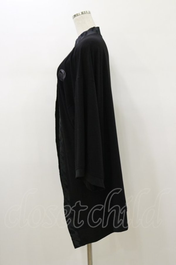 画像3: Qutie Frash / 羽織風カットソーカーデ  黒 H-26-01-11-056-QU-TO-KB-ZH (3)