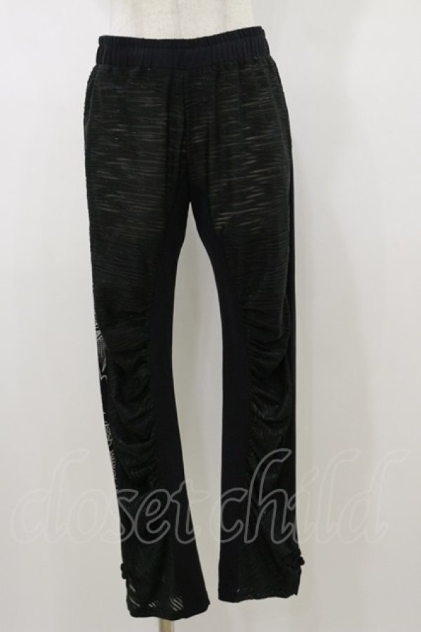 画像1: Qutie Frash / メッシュレギンスパンツ  黒 H-26-01-11-058-QU-PA-KB-ZH (1)