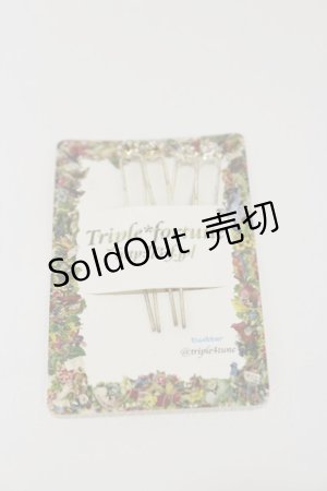 画像: Triple fortune / ボンネットピン  シルバー H-26-01-11-007-EL-AC-KB-ZH