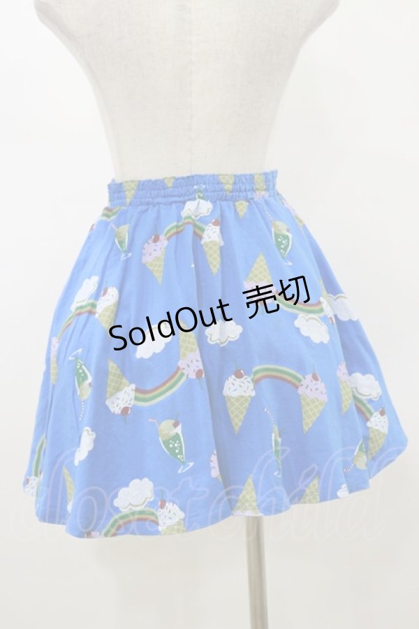 画像2: Candy Stripper / RAINBOW SWEETS SKIRT  ブルー H-26-01-11-064-PU-SK-KB-ZH (2)