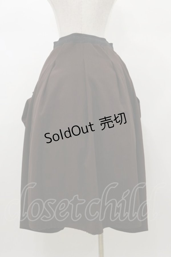 画像2: Qutie Frash / 袴ロングスカート  茶 H-26-01-11-066-QU-SK-KB-ZH (2)