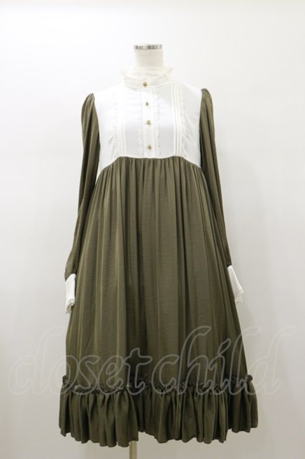 画像1: ATELIER PIERROT / カルマートドレス  カーキ H-26-01-11-073-EL-OP-KB-ZH (1)