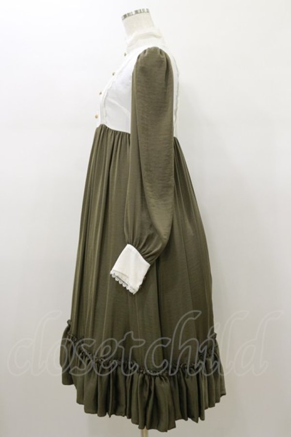 画像3: ATELIER PIERROT / カルマートドレス  カーキ H-26-01-11-073-EL-OP-KB-ZH (3)