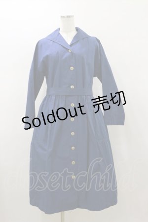 画像: Jane Marple Dans Le Salon / Sulfur damp coat dress  ネイビー H-26-01-11-074-JM-OP-KB-ZH